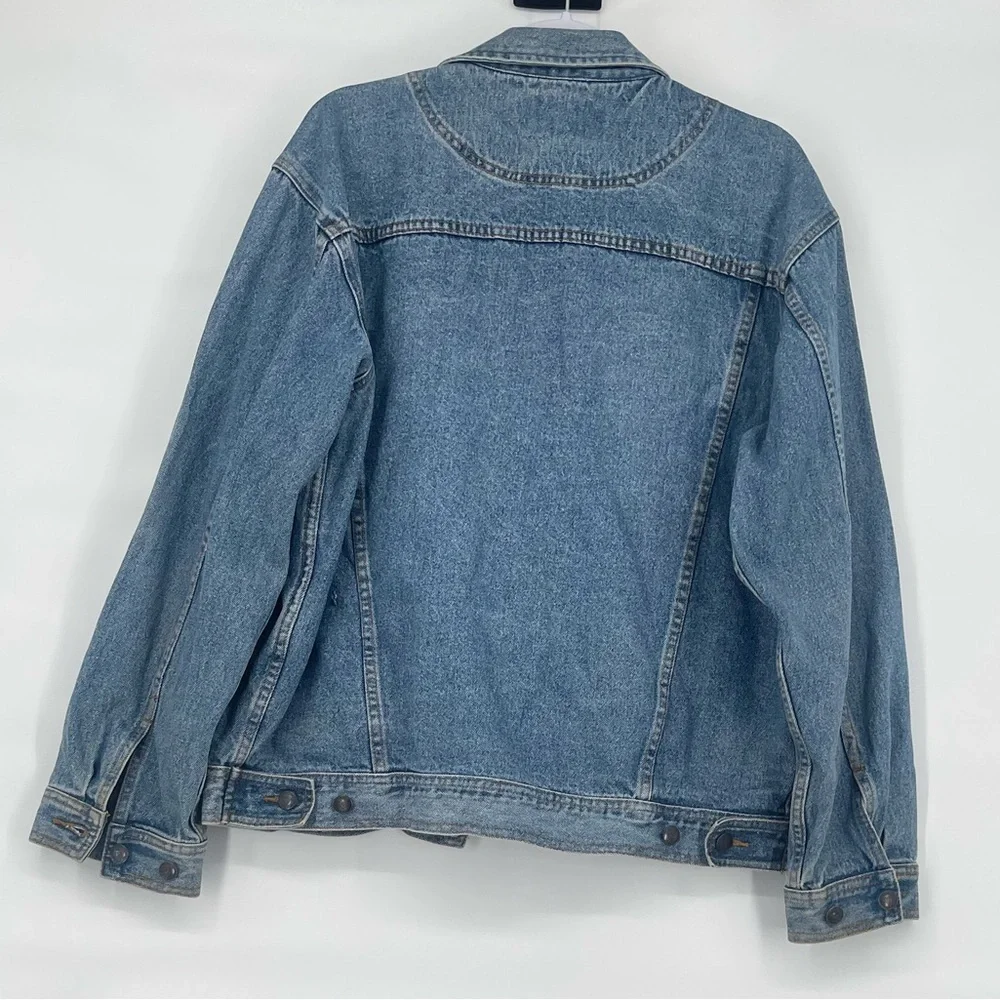 Vintage denim gear thick jean trucker jacket